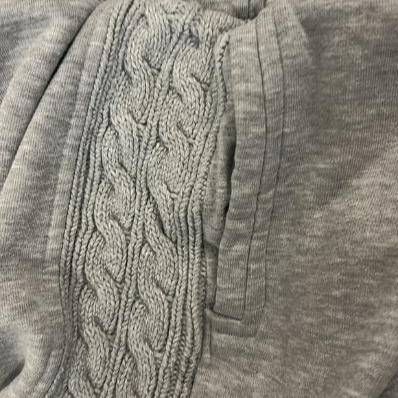 Grey Sweatpants with Knitted Detail on Sides, Sz M - Picture 6 of 6
